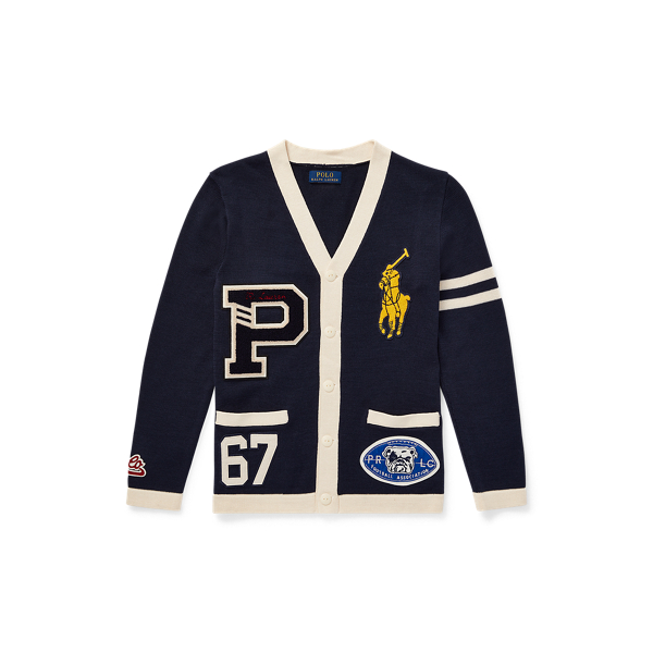 Cotton V-Neck Cardigan Boys 6-14 Years 1
