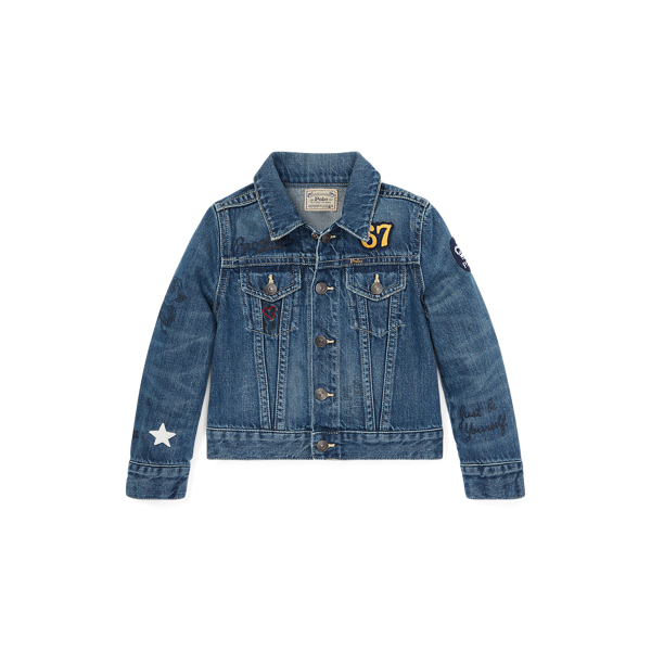 Polo Bear Denim Jacket for Girls Ralph Lauren GI