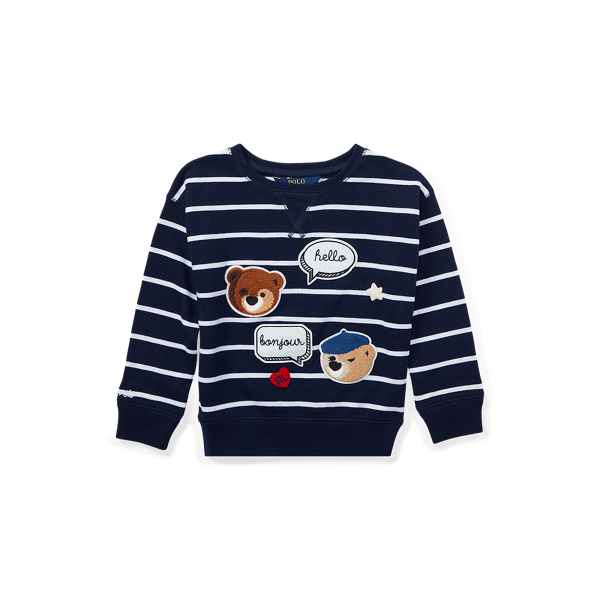 Striped Patchwork Sweatshirt Girls 1.5-6.5 Years 1