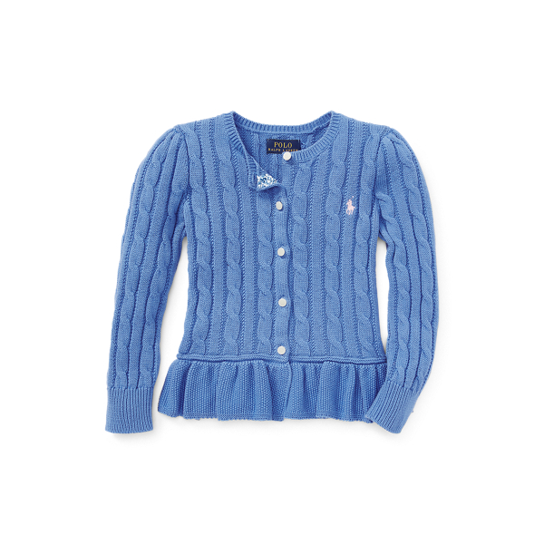 Cardigan &agrave; basque en coton Girls 1.5-6.5 Years en 1