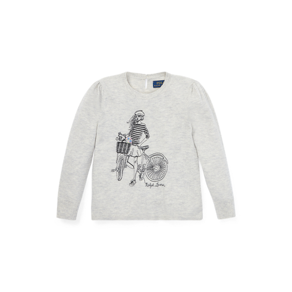 Bestickter Pullover mit Wolle Girls 1.5-6.5 Years in 1