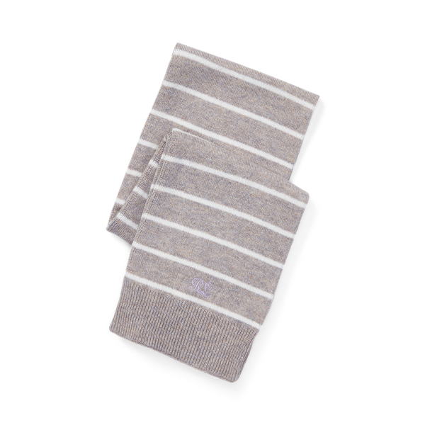 Striped Cashmere-Blend Scarf