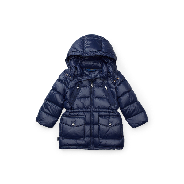 Quilted Hooded Down Coat Girls 1.5-6.5 Years 1