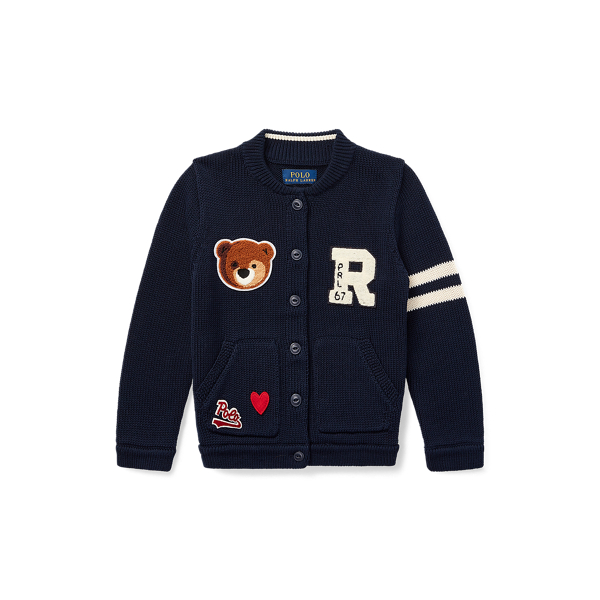 Cardigan baseball patchwork Girls 1.5-6.5 Years en 1