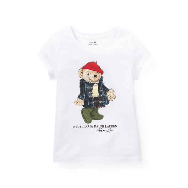 Preppy Bear Cotton T-Shirt Girls 1.5-6.5 Years 1