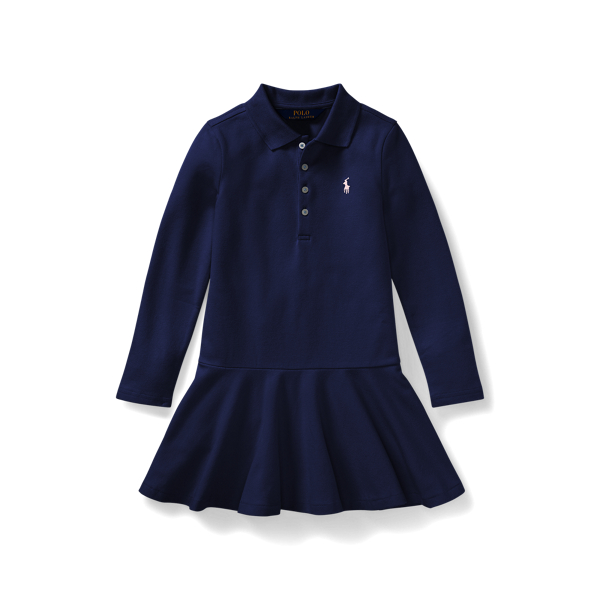 Robe Polo en coton piqu&eacute; stretch
