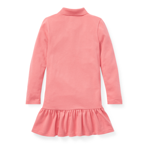 Dolce Pink Big Pony Stretch Mesh Dress Girls 2-6x 2