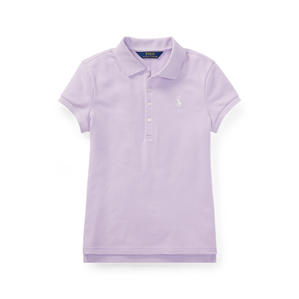 Stretch Piqu&eacute; Polo Shirt Girls 1.5-6.5 Years 1