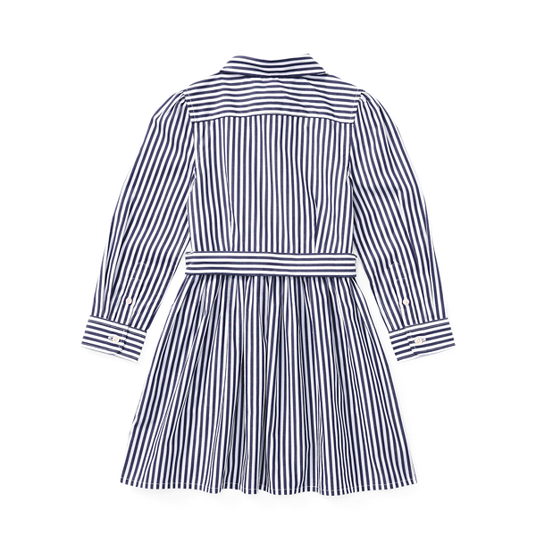 Navy/White Striped Cotton Shirtdress Girls 2-6x 2