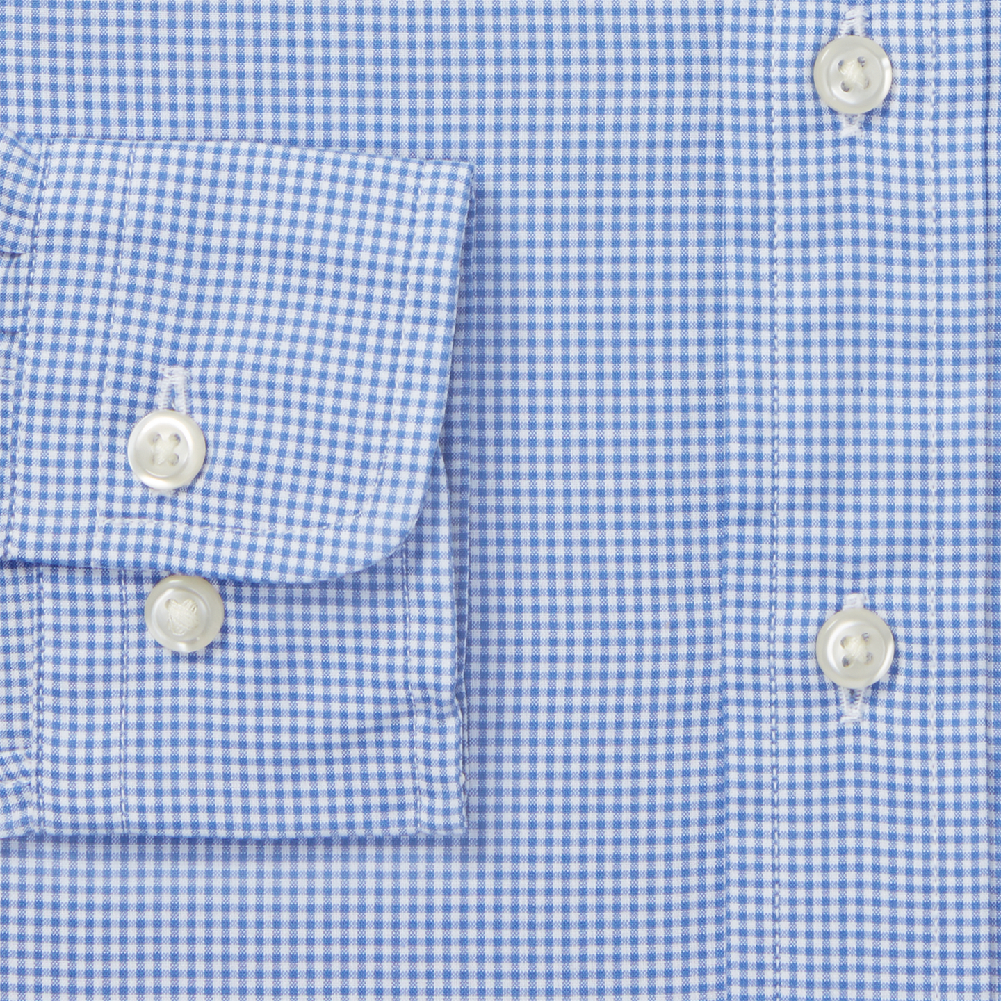 Детская рубашка Ralph Lauren Slim Fit Gingham Cotton Dress Shirt, цвет: Синий разноцветный — фото 3