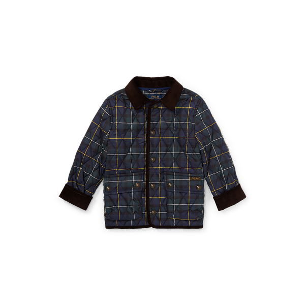 Plaid Quilted Car Coat Boys 1.5-6 Years 1