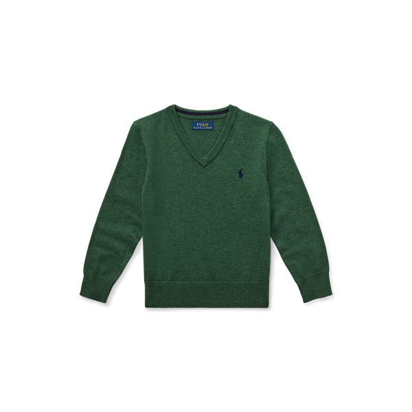Cotton V-Neck Jumper Boys 1.5-6 Years 1