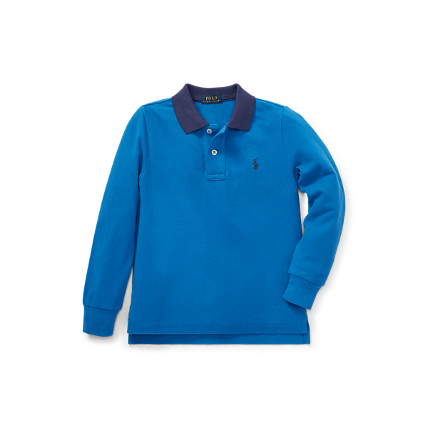 Polo in piqu&eacute; di cotone Boys 1.5-6 Years in 1
