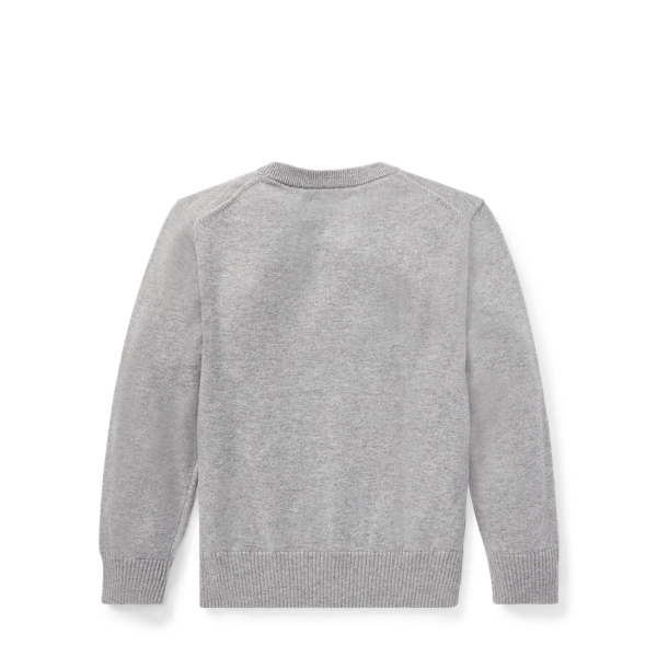 Andover Heather Cotton Crewneck Jumper Boys 2-7 2