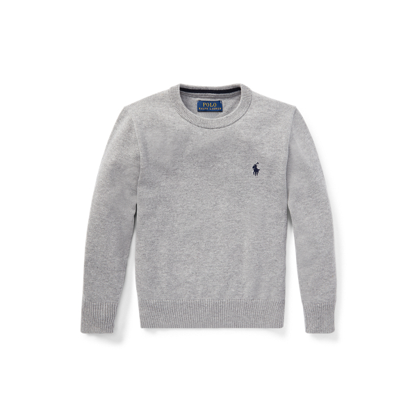 Cotton Crewneck Jumper Boys 1.5-6 Years 1