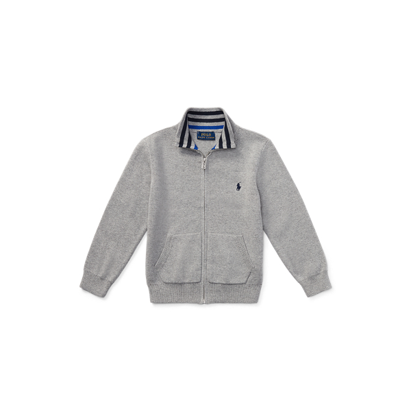 Cotton Full-Zip Sweater