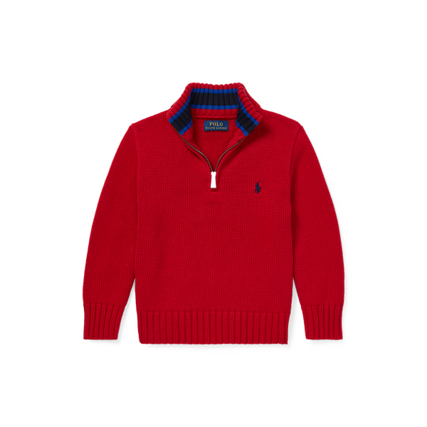 Cotton Half-Zip Jumper
