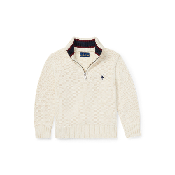 Cotton Half-Zip Jumper Boys 1.5-6 Years 1