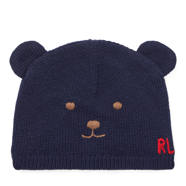 Embroidered Bear Hat Boys 1.5-6 Years 1