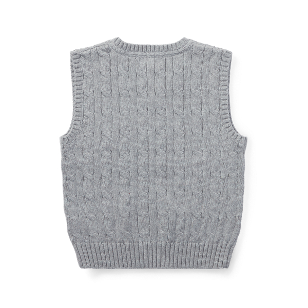 Andover Heather Cable-Knit Cotton Sweater Vest Boys 2-7 2