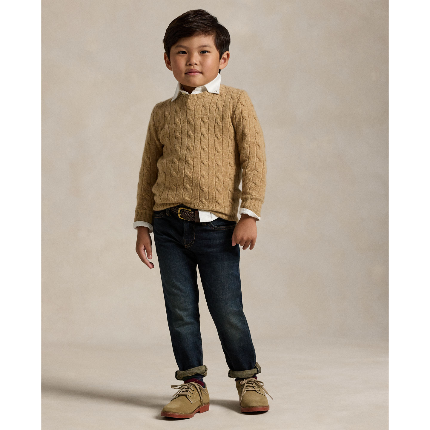Детские джинсы Ralph Lauren Sullivan Slim Stretch, цвет: Варёный — фото 4