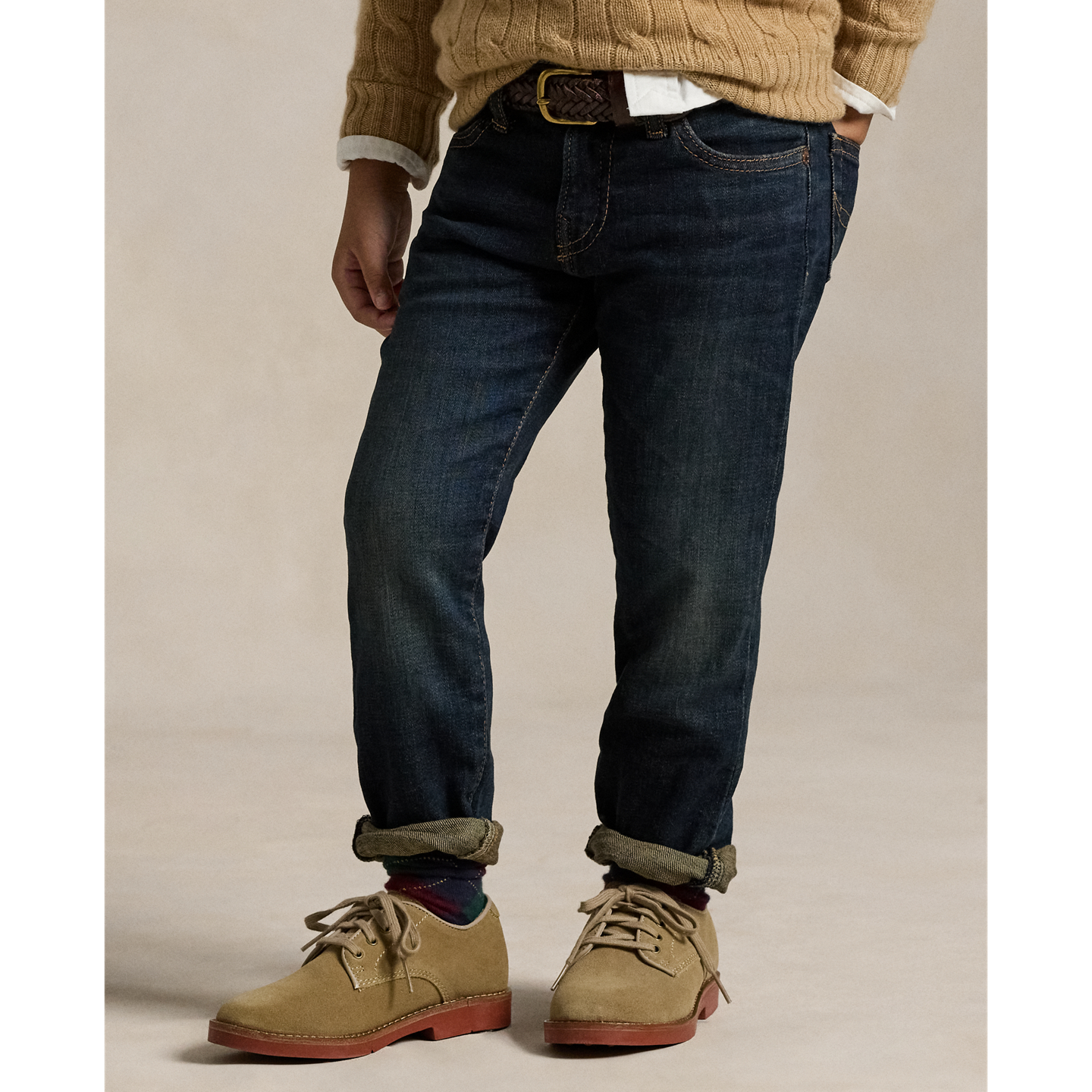 Детские джинсы Ralph Lauren Sullivan Slim Stretch, цвет: Варёный — фото 2