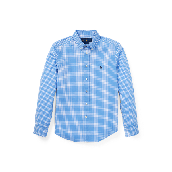 Plaid Stretch Cotton Shirt Boys 1.5-6 Years 1