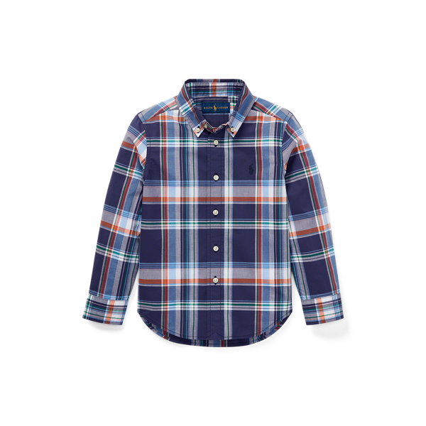 Plaid Stretch Cotton Shirt