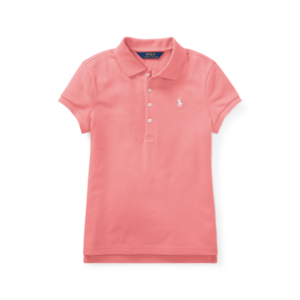 Stretch Pique Polo Shirt Girls 7-14 Years 1
