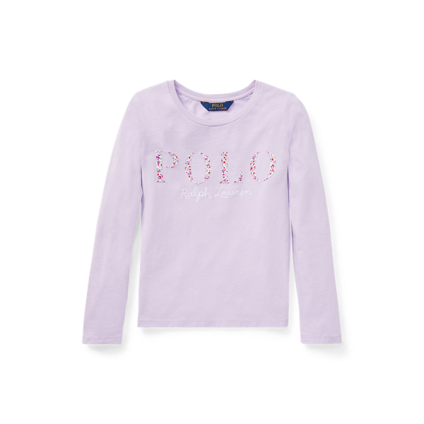 Floral Polo Jersey T-Shirt Girls 7-14 Years 1
