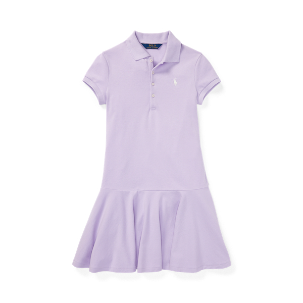 Stretch Piqu&eacute; Polo Dress Girls 7-14 Years 1