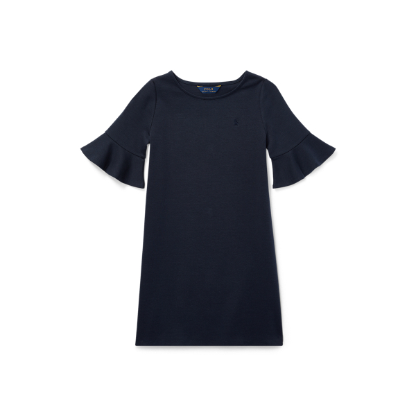 Ponte Bell-Sleeve Dress