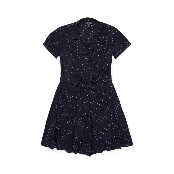 Robe en cr&ecirc;pe volant&eacute;e &agrave; pois Girls 7-14 Years en 1