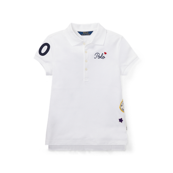 Patchwork Stretch Piqu&eacute; Polo
