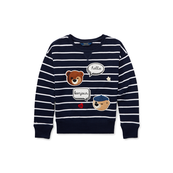 Striped Patchwork Sweatshirt Girls 7-14 Years 1