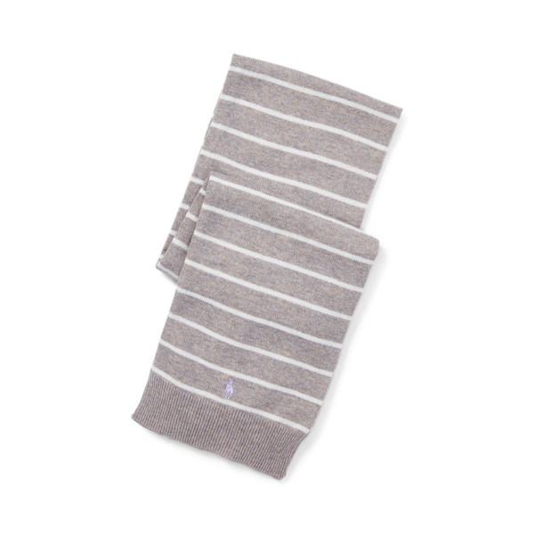 Sciarpa in misto cashmere a righe