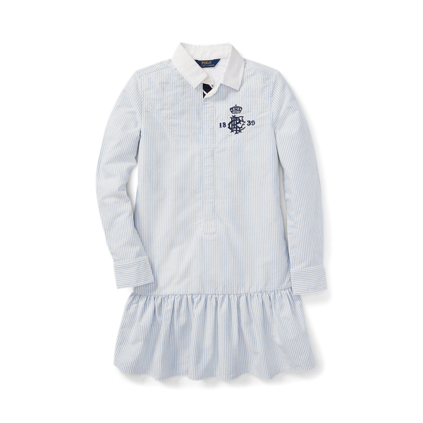 Robe-chemise Oxford ray&eacute;e Girls 7-14 Years en 1