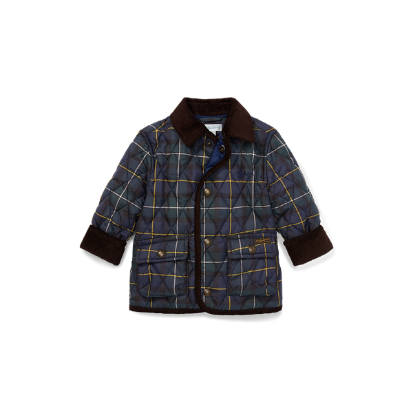 Plaid Quilted Car Coat Ralph Lauren UK