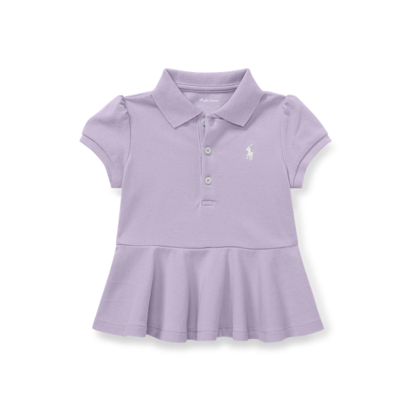 Polo en coton piqu&eacute; &agrave; basque