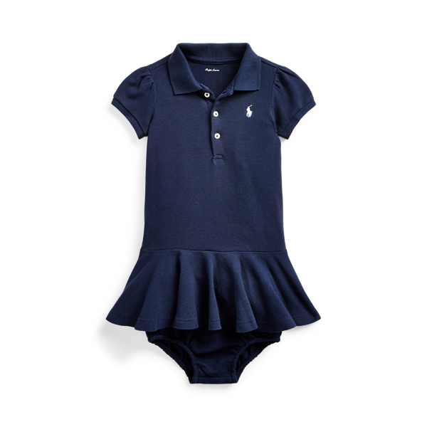 Robe polo et bloomer en coton piqu&eacute; Baby Girl en 1
