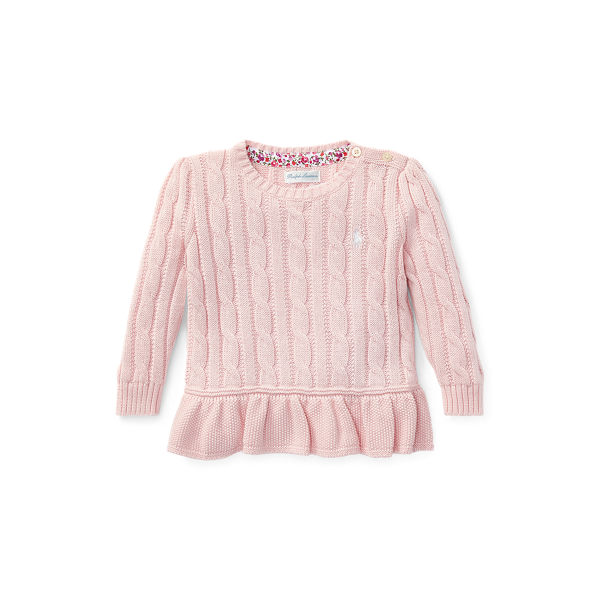 Maglia in cotone a trecce