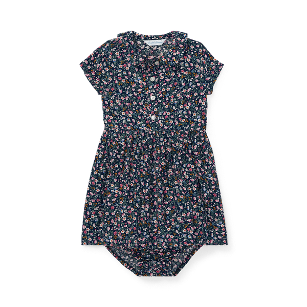 Robe et bloomer &agrave; fleurs Baby Girl en 1