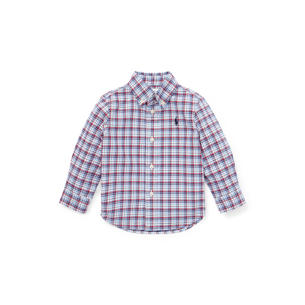 Plaid Cotton Oxford Shirt