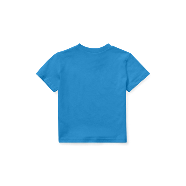 Kite Blue Cotton Jersey Crewneck T-Shirt Baby Boy 2