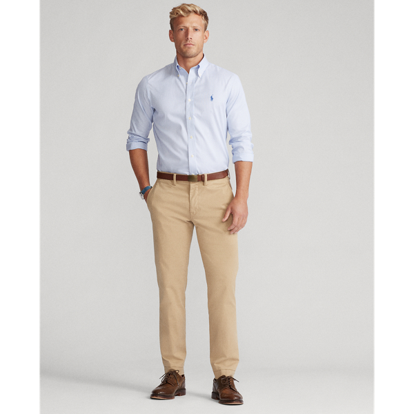 Blue/White Custom Fit Striped Shirt Polo Ralph Lauren 4