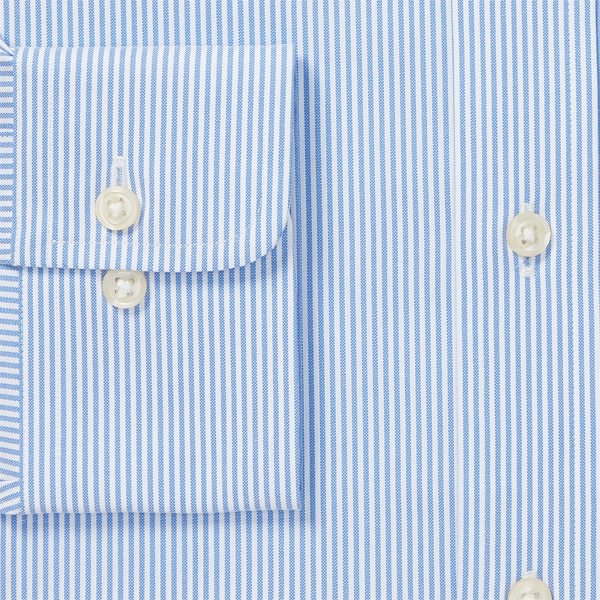 Blue/White Slim Fit Striped Oxford Shirt Polo Ralph Lauren 2