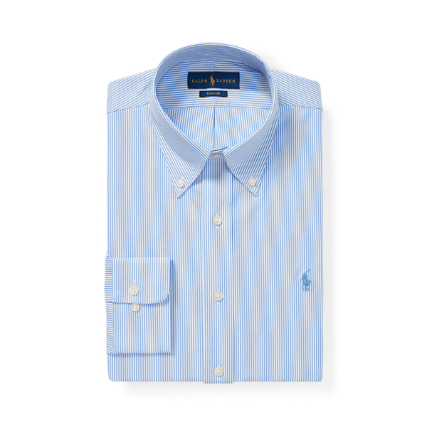 Blue/White Slim Fit Striped Oxford Shirt Polo Ralph Lauren 4