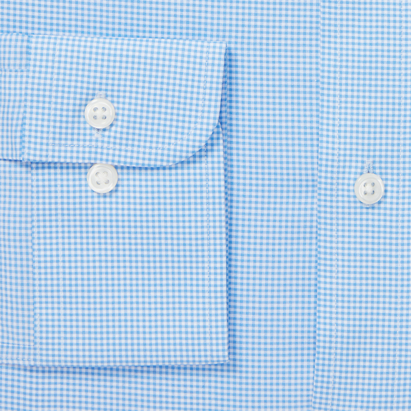 Mini Blue/White Custom Fit Checked Shirt Polo Ralph Lauren 8