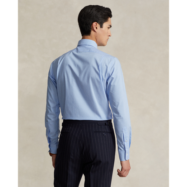 Mini Blue/White Custom Fit Checked Shirt Polo Ralph Lauren 5