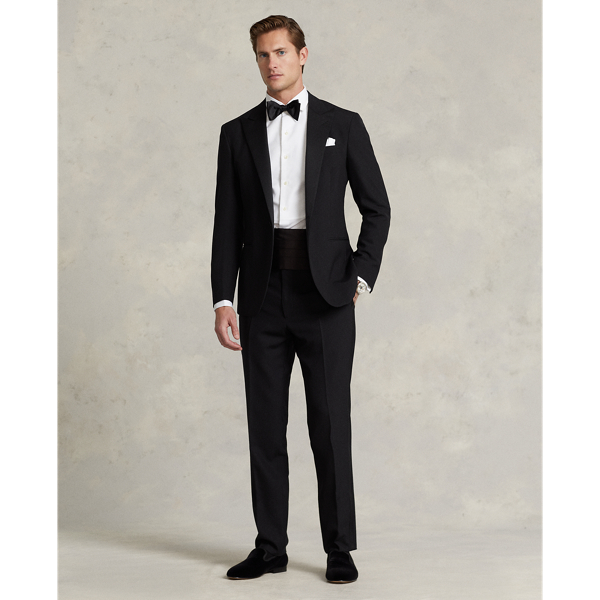 Slim-Fit Smokinghemd mit Piqu&eacute;-Latz Polo Ralph Lauren in Wei&szlig; 4